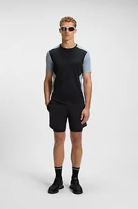 Active mesh-jersey T-shirt with decorative reflective details