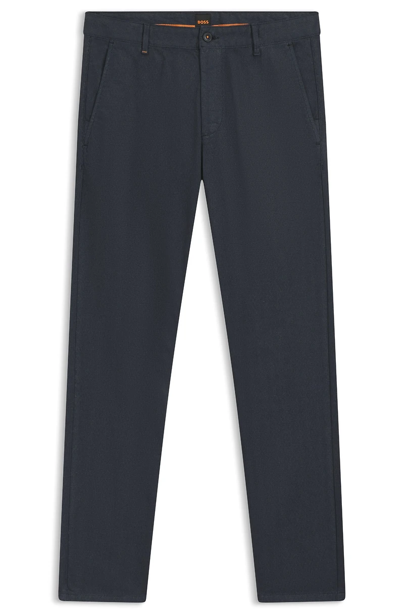 Slim-fit pants stretch cotton