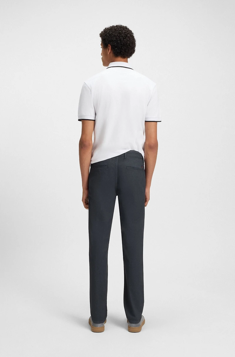 Slim-fit pants stretch cotton