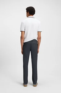 Slim-fit pants stretch cotton