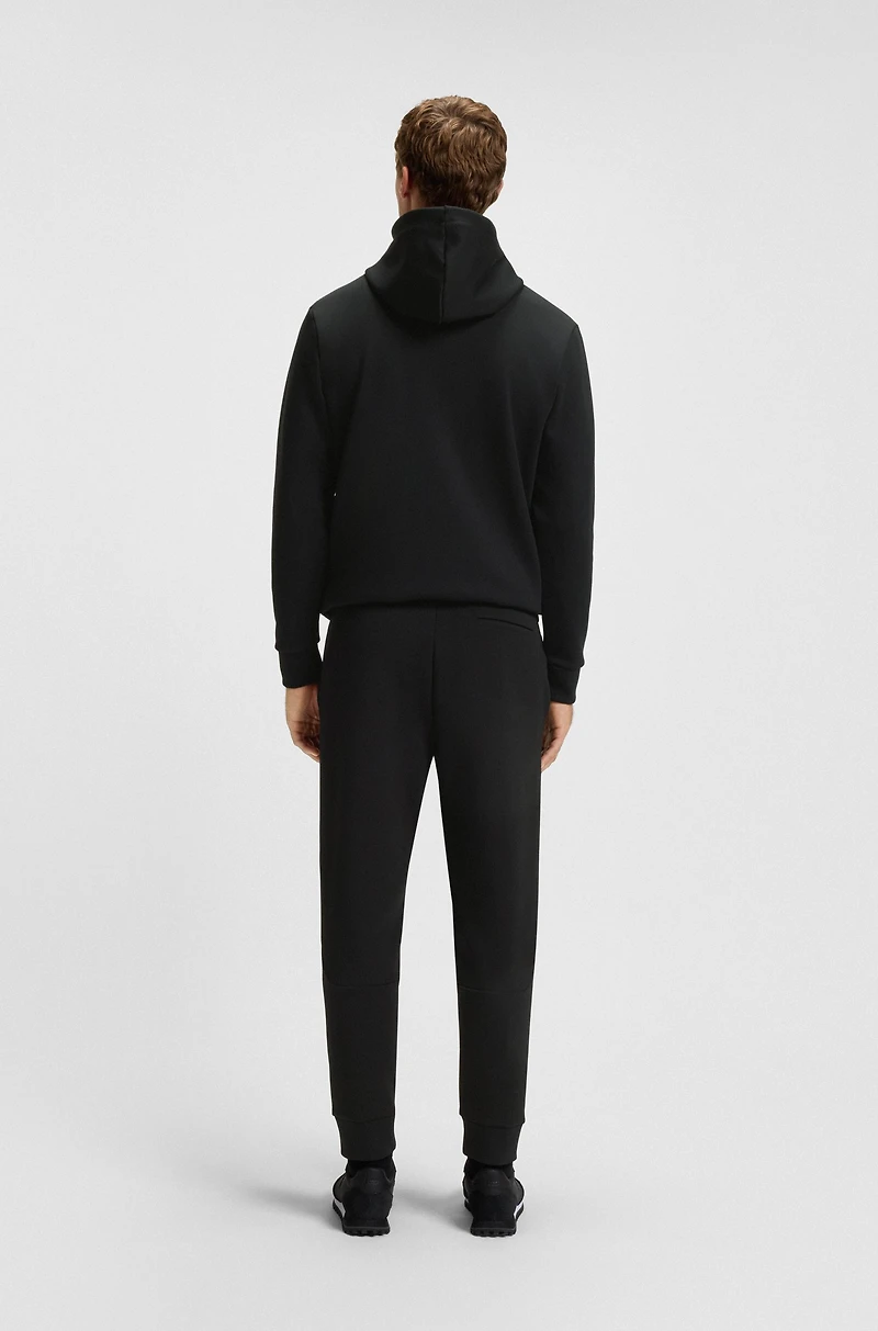 Cotton tracksuit bottoms with striped trims