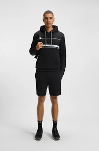 shorts with stripe details