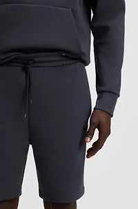 Stripe-detail shorts a cotton blend