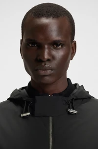 Porsche x BOSS hybrid jacket with sleeve stripes