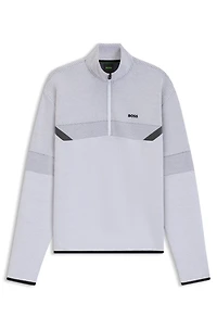 Quilted-jacquard sweatshirt a relaxed fit