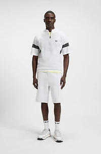 Relaxed-fit shorts quilted jacquard