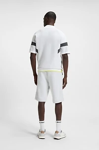 Relaxed-fit shorts quilted jacquard