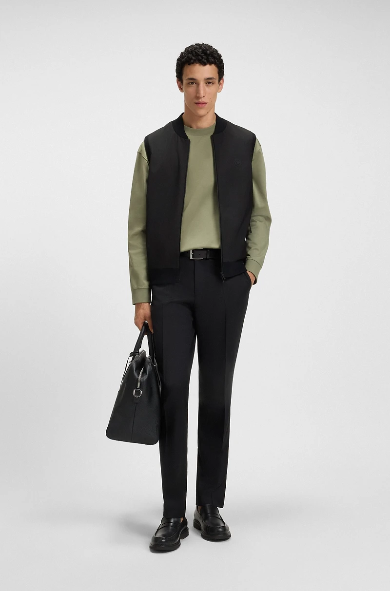 Regular-fit gilet with weather protection