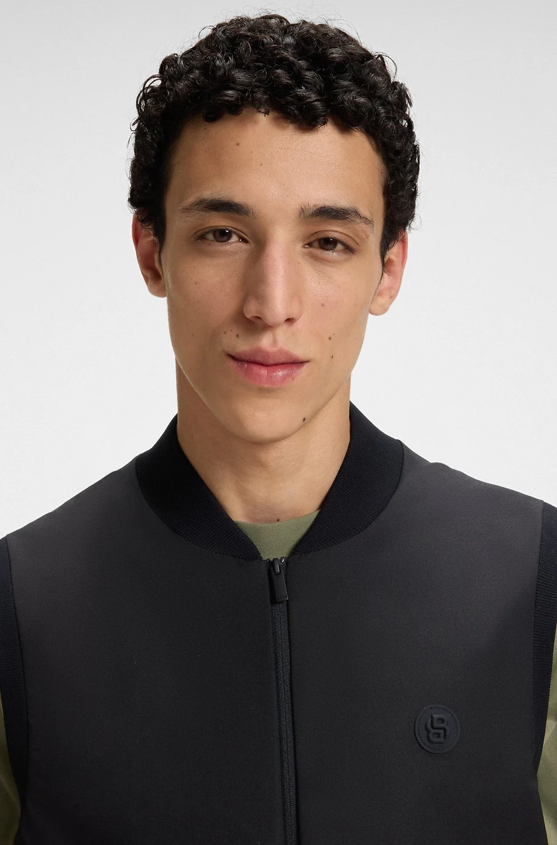 Regular-fit gilet with weather protection
