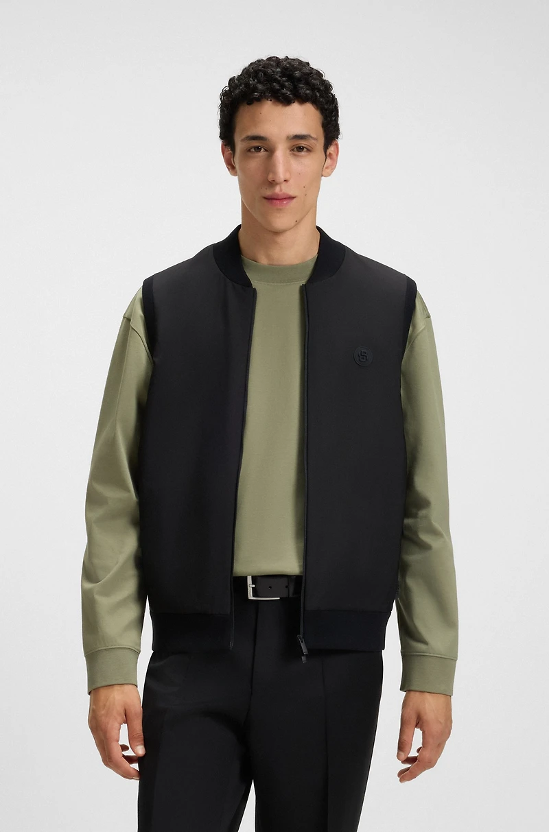 Regular-fit gilet with weather protection