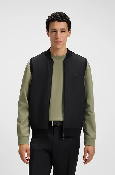 Regular-fit gilet with weather protection