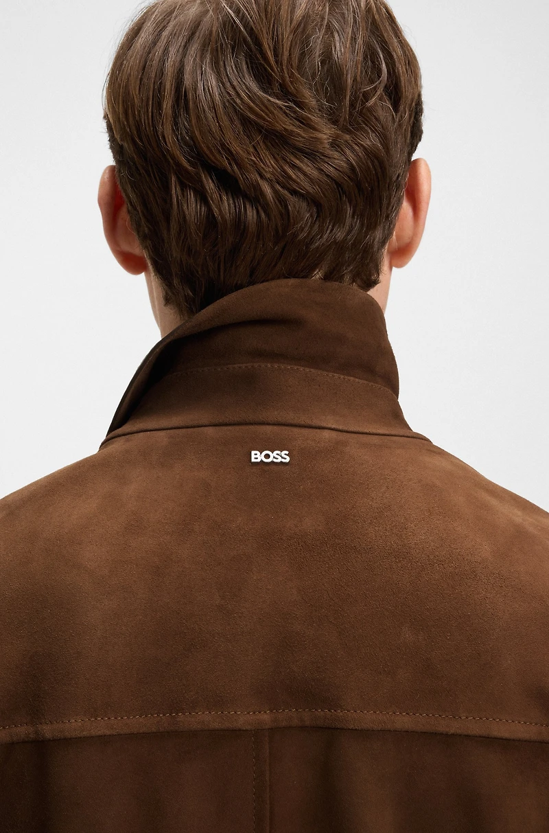 Regular-fit jacket nappalan suede