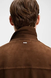 Regular-fit jacket nappalan suede