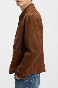 Regular-fit jacket nappalan suede