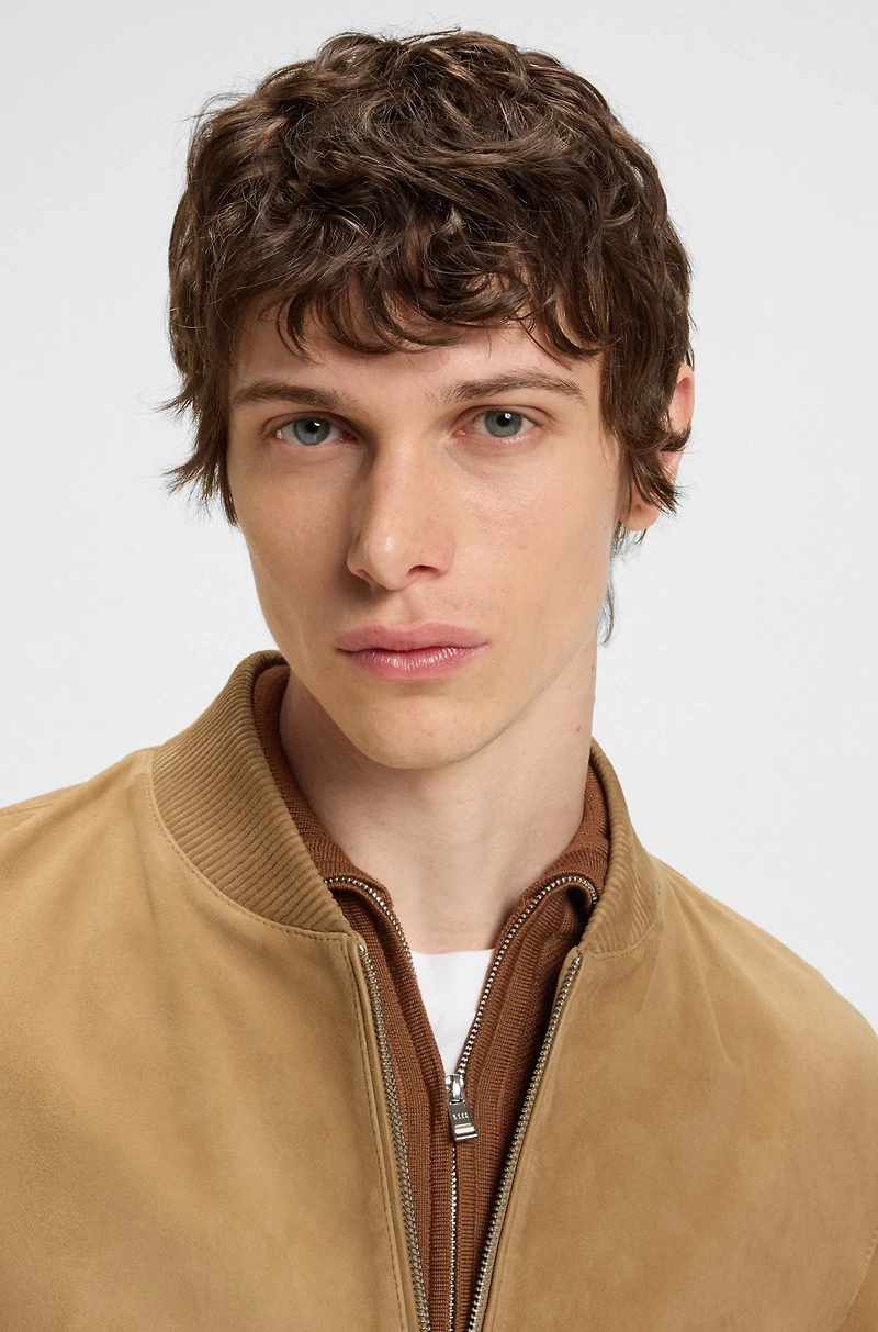 Regular-fit biker jacket Metis suede
