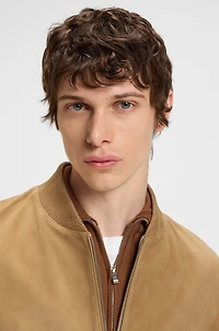 Regular-fit biker jacket Metis suede