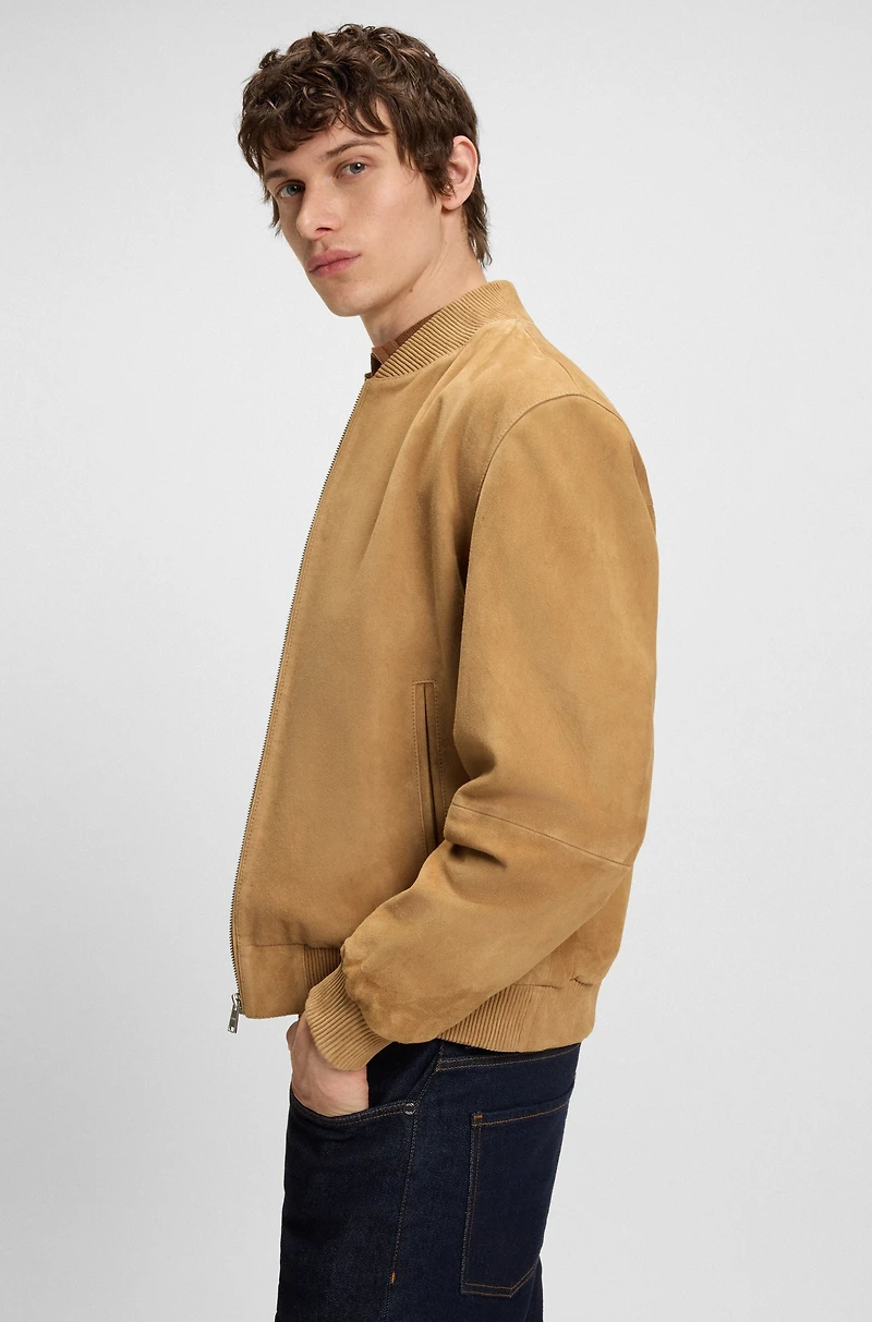 Regular-fit biker jacket Metis suede