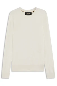 Silk sweater with Prince of Wales check structure