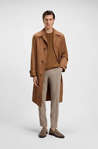 Silk sweater with Prince of Wales check structure