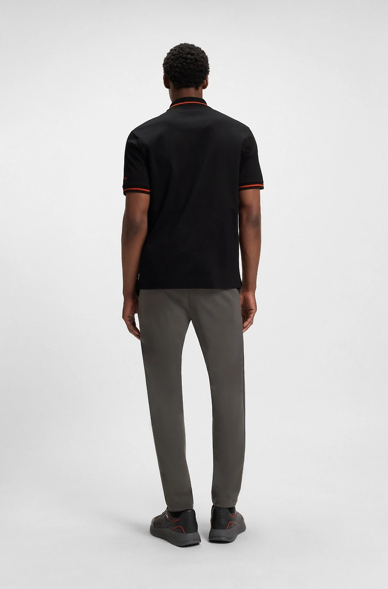 Porsche x BOSS polo shirt cotton with moisture control
