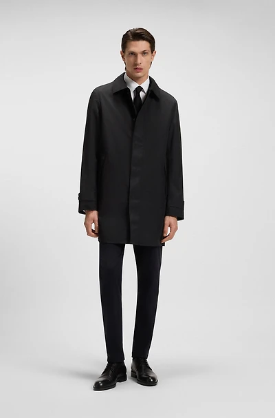 GORE-TEX® water-repellent tailored coat with concealed zipper