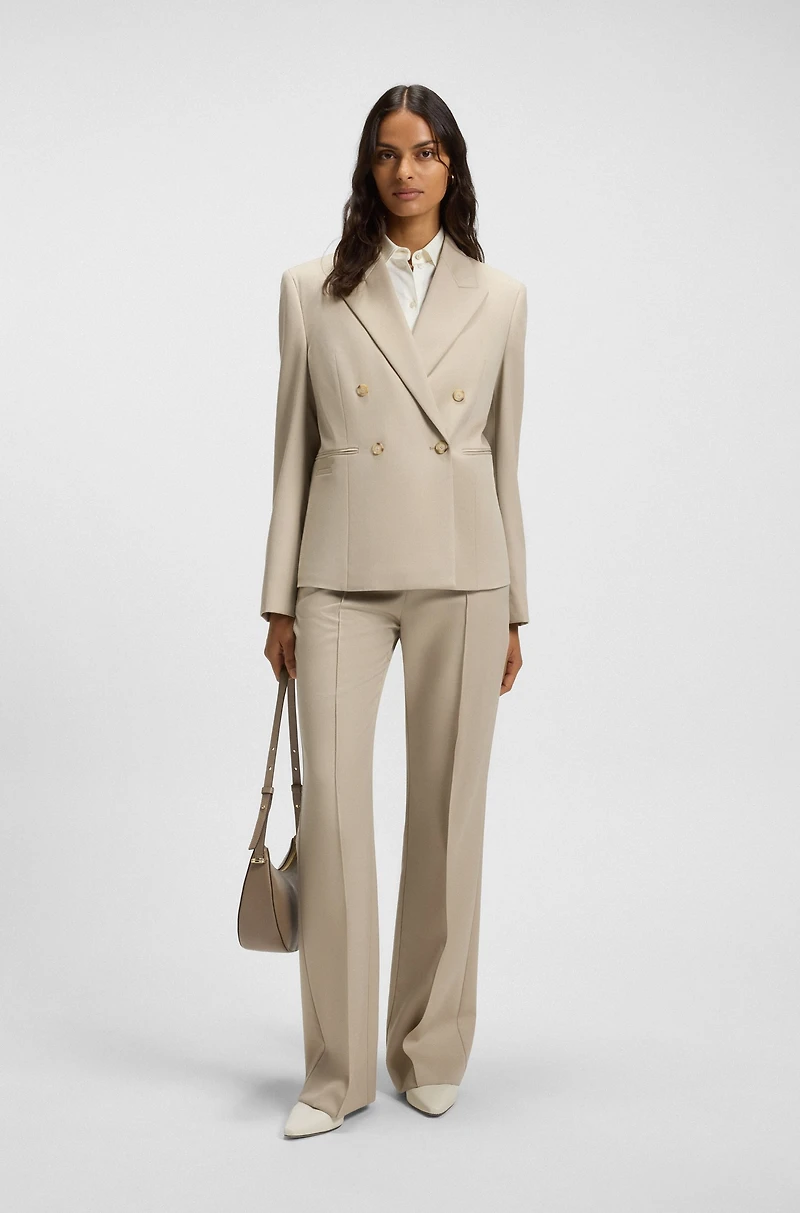 Regular-fit blazer virgin-wool twill