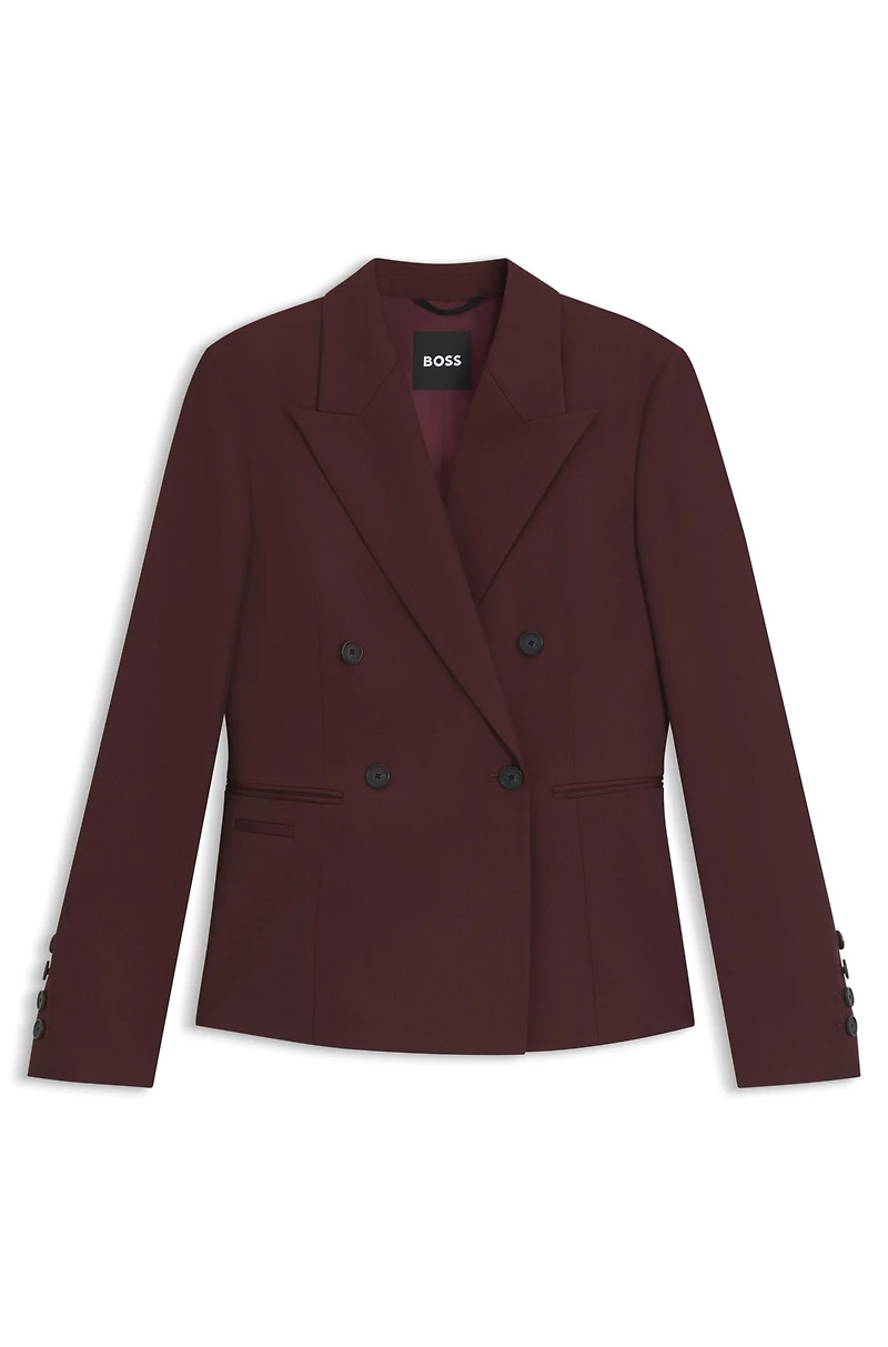 Slim-fit blazer virgin-wool twill