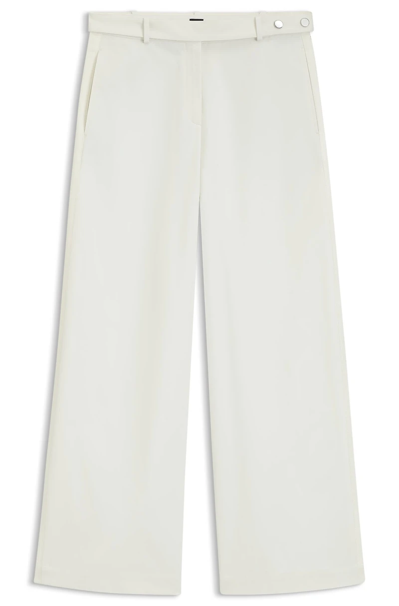 Relaxed-fit trousers cotton canvas
