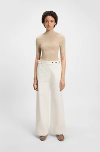 Relaxed-fit trousers cotton canvas