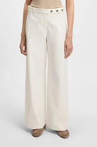 Relaxed-fit trousers cotton canvas