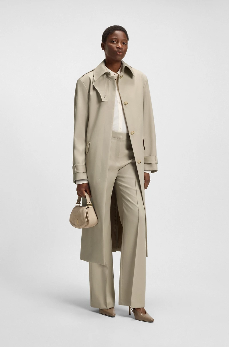 Regular-fit trousers virgin-wool twill