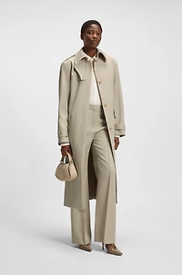 Regular-fit trousers virgin-wool twill