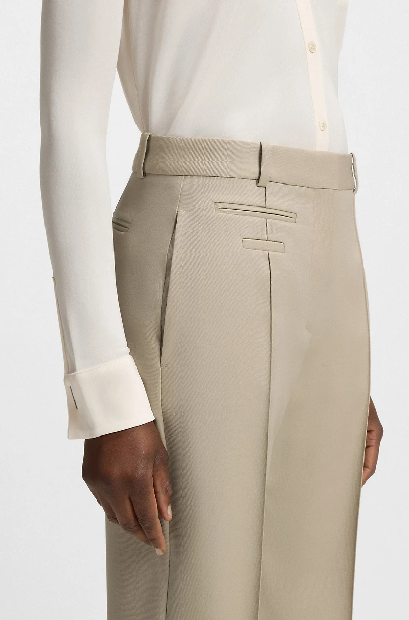 Regular-fit trousers virgin-wool twill