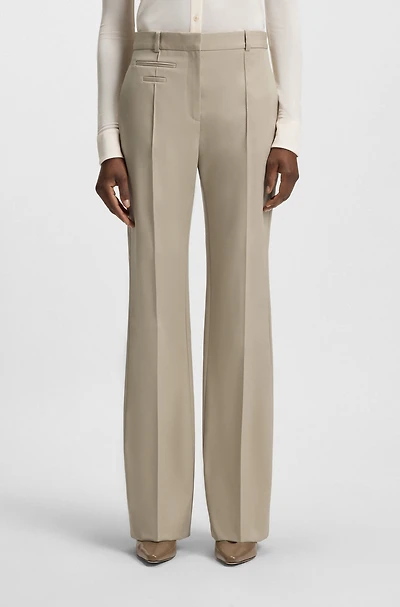 Regular-fit trousers virgin-wool twill