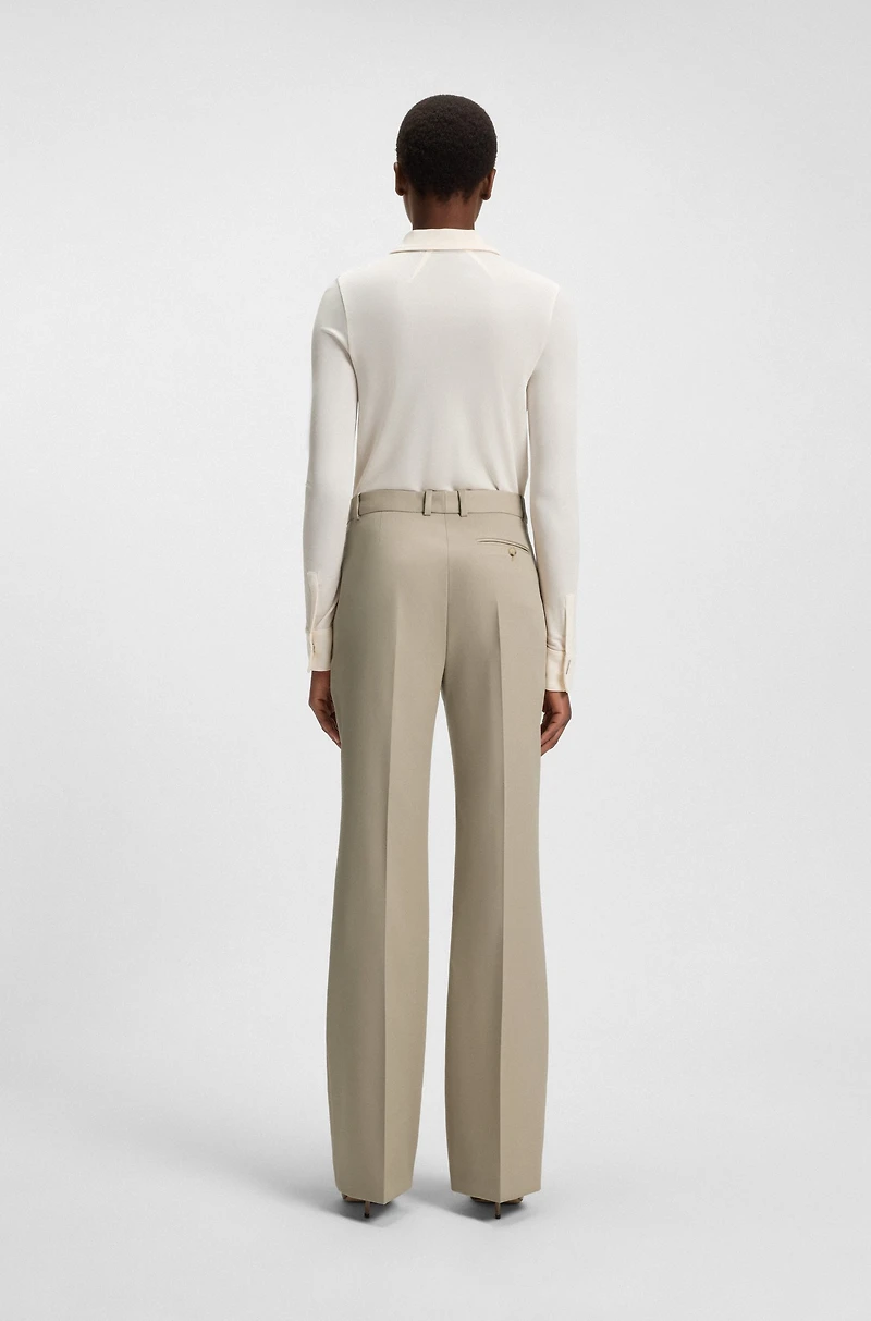 Regular-fit trousers virgin-wool twill