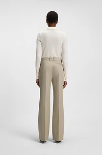 Regular-fit trousers virgin-wool twill