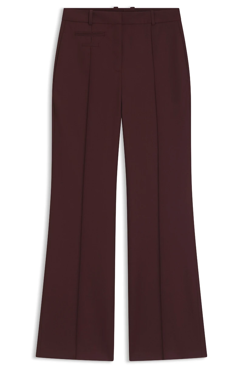 Regular-fit trousers virgin-wool twill