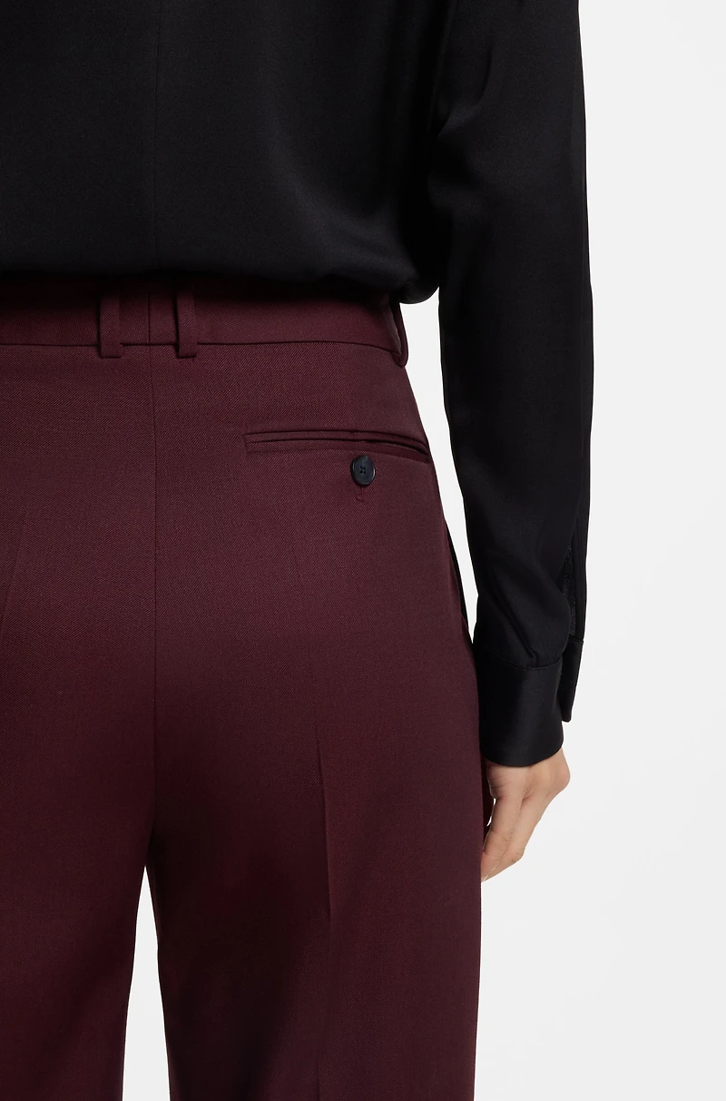 Regular-fit trousers virgin-wool twill
