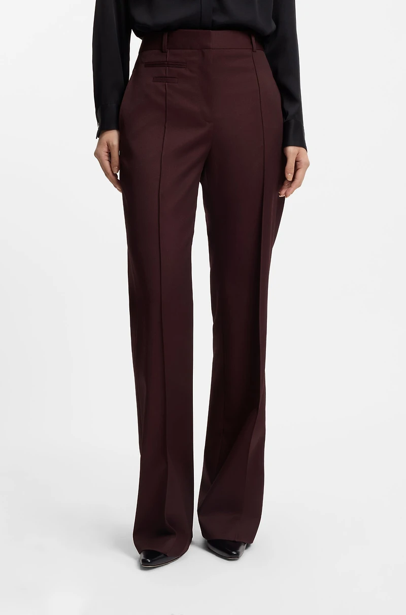 Regular-fit trousers virgin-wool twill