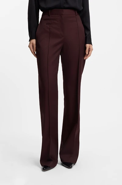 Regular-fit trousers virgin-wool twill