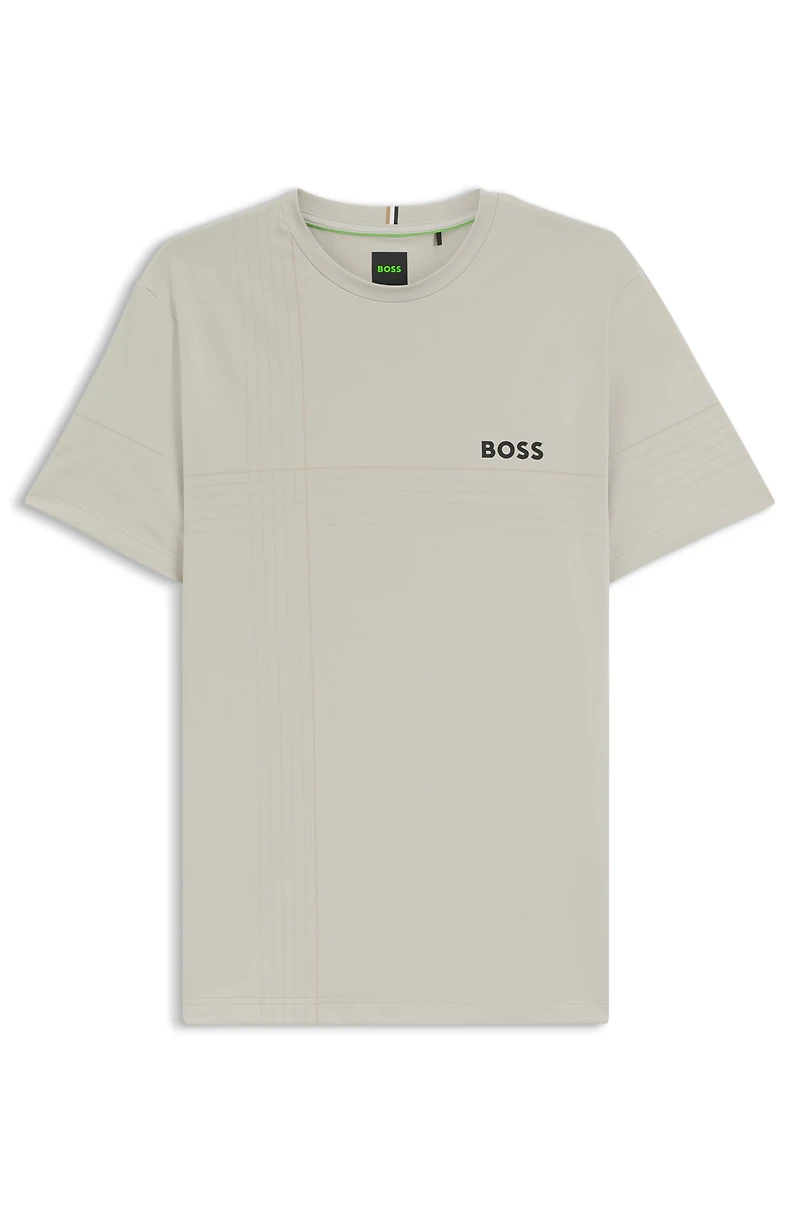 Active stretch-jersey slim-fit T-shirt with moisture management