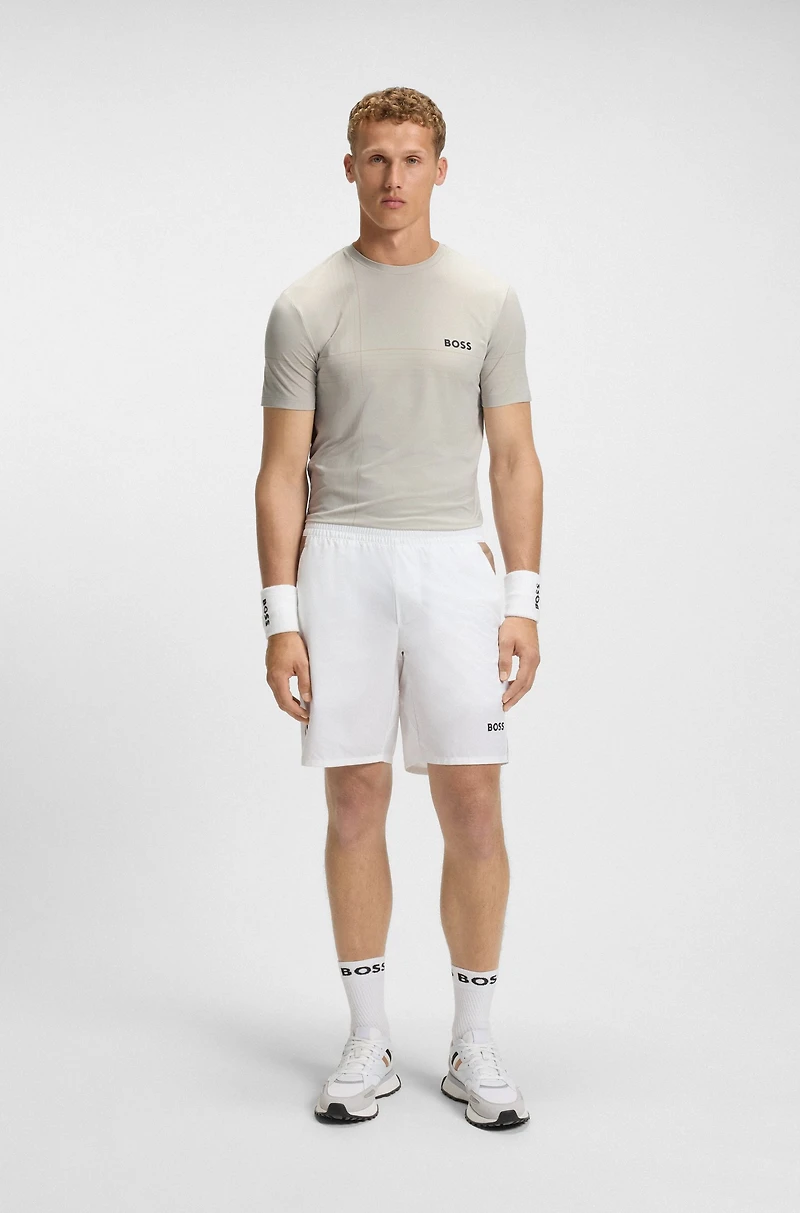 Active stretch-jersey slim-fit T-shirt with moisture management