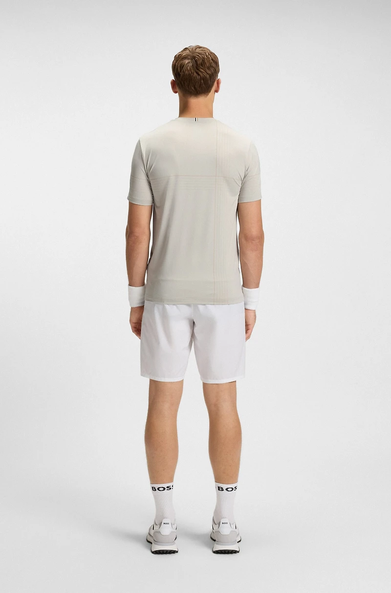 Active stretch-jersey slim-fit T-shirt with moisture management