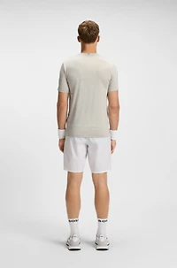Active stretch-jersey slim-fit T-shirt with moisture management