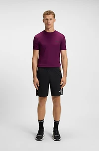 Active stretch-jersey slim-fit T-shirt with moisture management