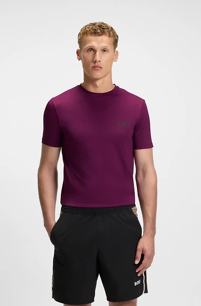 Active stretch-jersey slim-fit T-shirt with moisture management