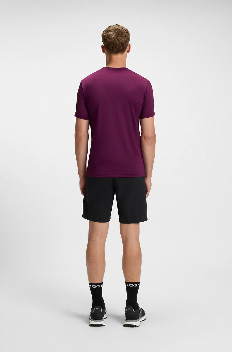 Active stretch-jersey slim-fit T-shirt with moisture management