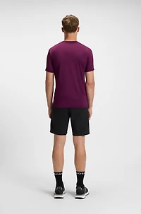Active stretch-jersey slim-fit T-shirt with moisture management