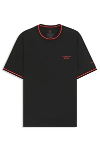 Porsche x BOSS cotton T-shirt with moisture-control finish