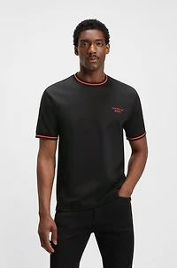 Porsche x BOSS cotton T-shirt with moisture-control finish